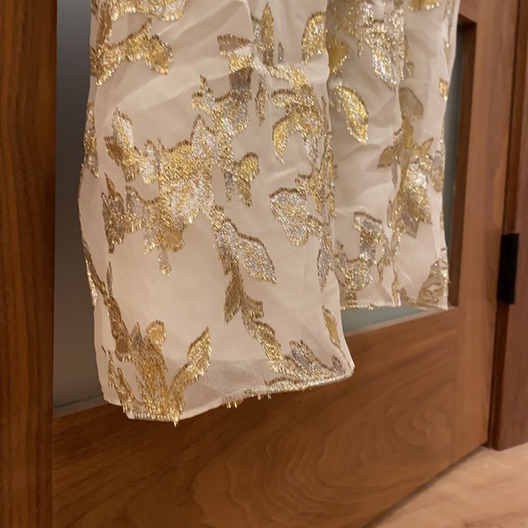 Rachel Zoe Bella l Metallic Silk Goddess Gown - Picture 12 of 14